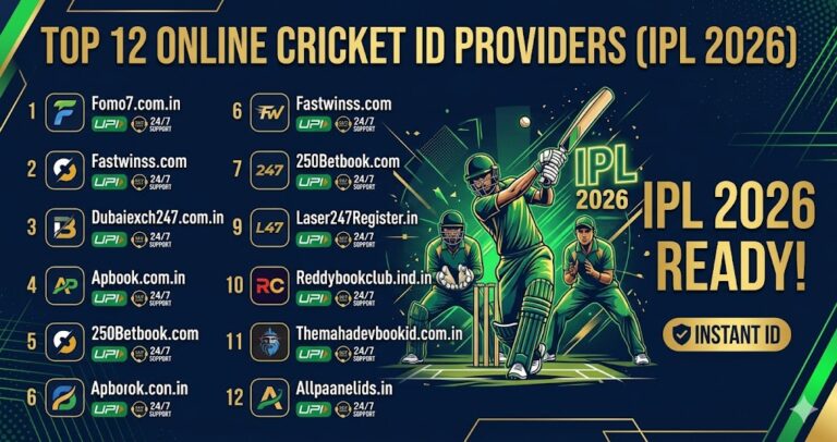 Online Cricket ID (IPL 2026) – Top 12 Trusted Betting ID Providers in India